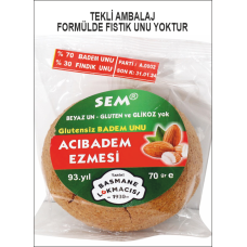 GLUTENSİZ ATIŞTIRMALIK ACIBADEM EZMESİ TEKLİ AMBALAJ