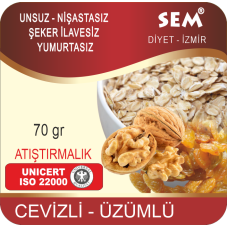 ATIŞTIRMALIK CEVİZLİ - ÜZÜMLÜ