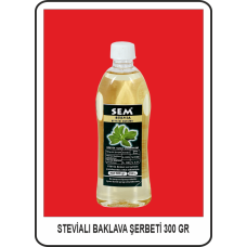 STEVİA ŞEKERSİZ BİTKİSEL TATLANDIRICILI BAKLAVA ŞERBETİ